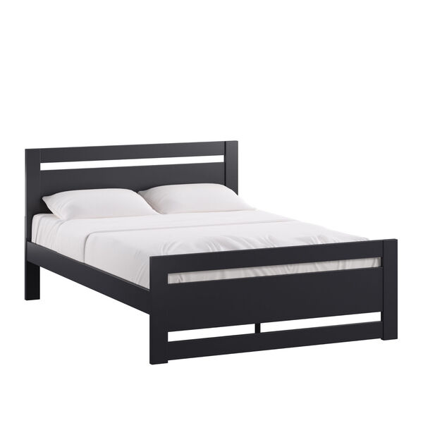 Christopher Black Full Rectangular Cut-Out Panel Bed, image 1
